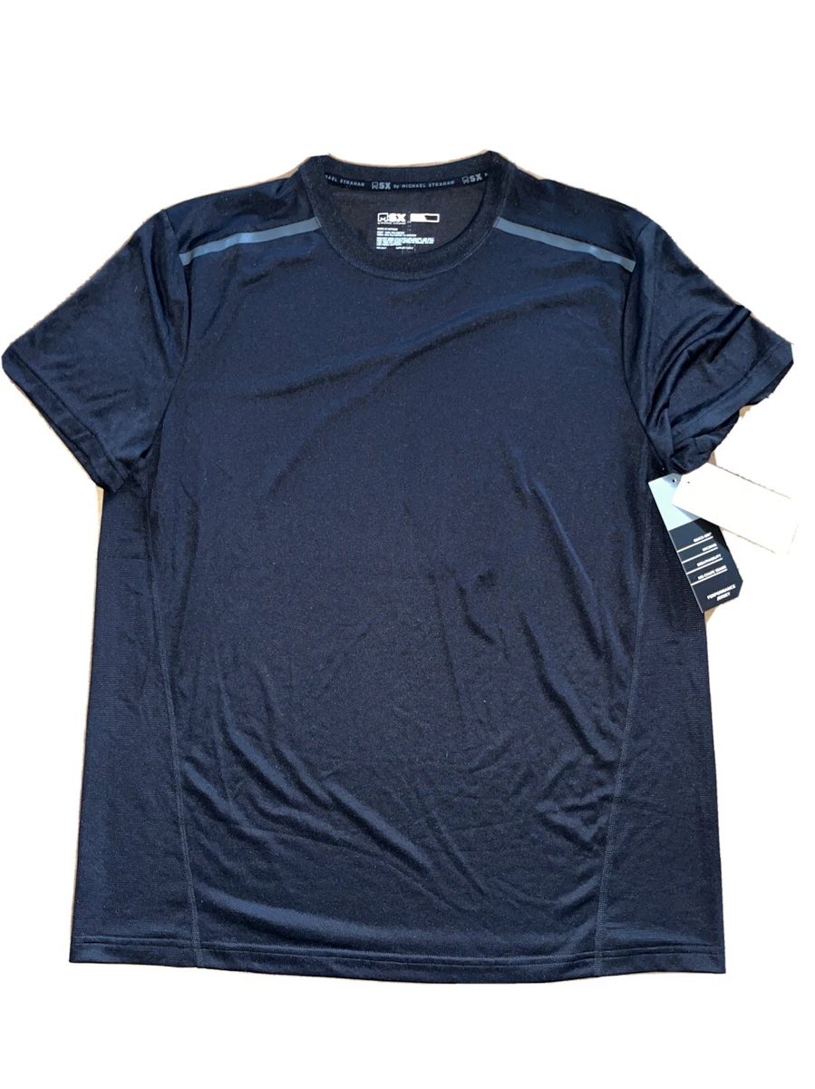 MSX By Michael Strahan Performance Perforated Shirt Mens Size L