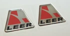 2pcs x LEER stickers (56,7x48,2 mm)  # 61248 Truck Cap Domed 3D Decals