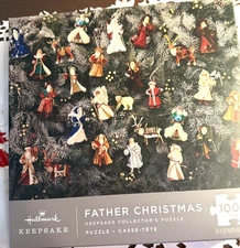 Hallmark Father Christmas  Puzzle 1000 Pcs 24"x30" New Holiday