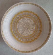 Vintage Speckled Franciscan Dinner Plates HACIENDA GOLD Rustic Southwestern USA