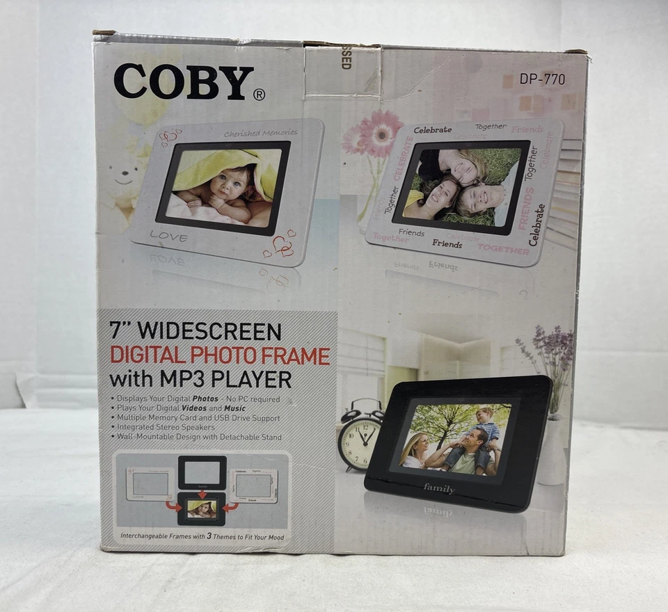 Coby 7 Inch Widescreen Digital Photo Frame With MP3 Player - Image 3 of 4