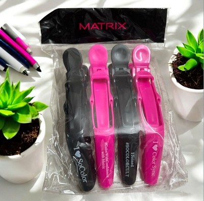 Matrix Hair Sectioning Grip Clips for Efficient Coloring, Cutting, Styling (P-4)