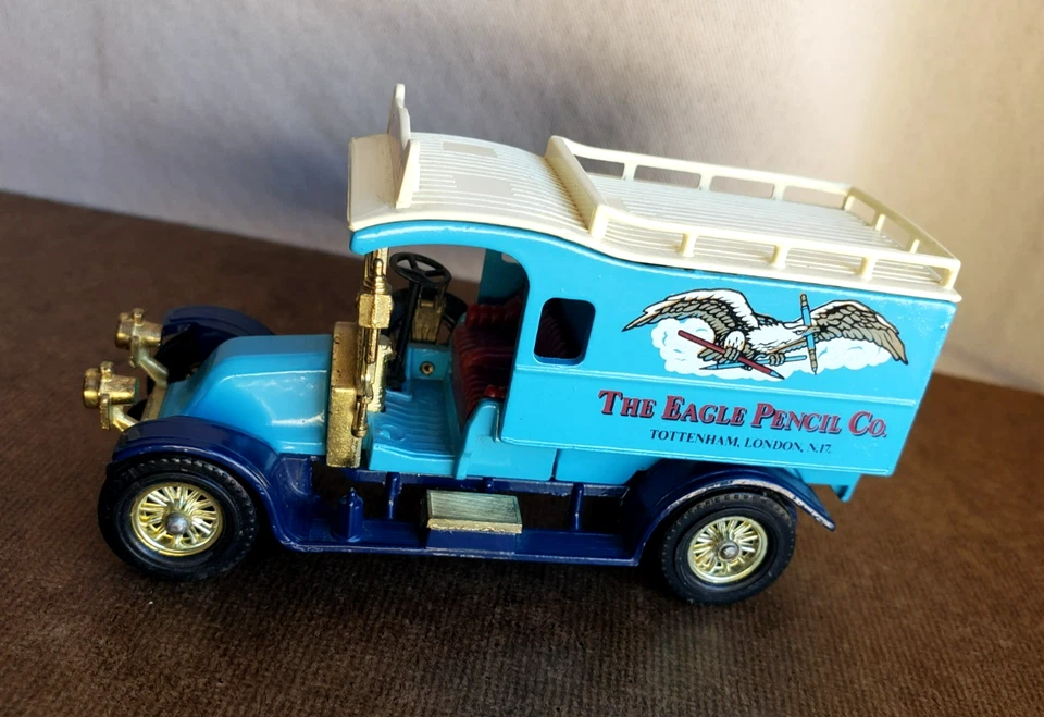 Matchbox TOYS LTD  1983 RENAULT Y-25 Blue  MODELS OF YESTERYEAR  Eagle Pencil Co - Image 2 of 4