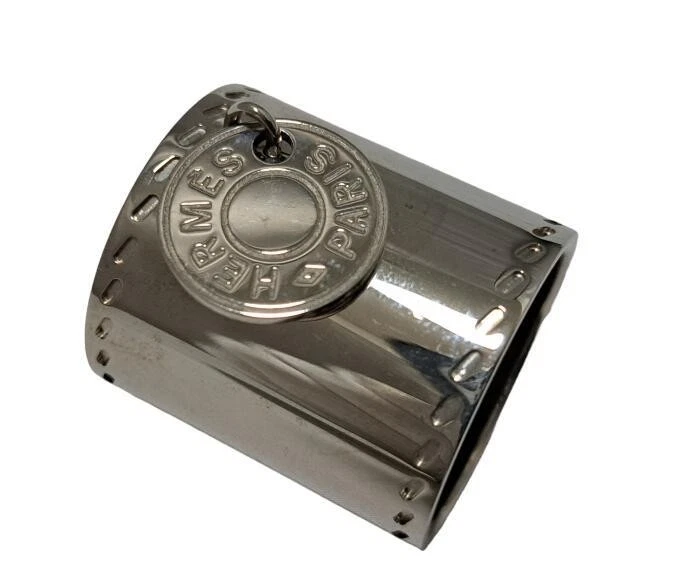Auténtico Hermes Bufanda Anillo Serie Plata Metal Accesorios Mujeres Sellier - Imagen 3 de 4