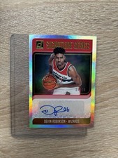 2018 Donruss Devin Robinson Silver Holo Auto /10 Gold Wizards Auto 6/10