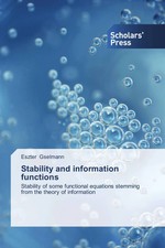 Eszter Gselmann | Stability and information f...