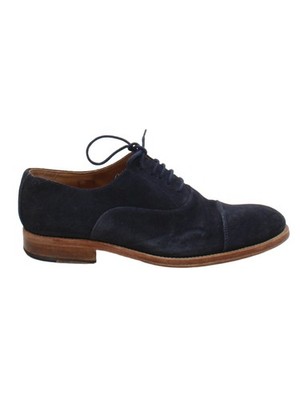Russell & Bromley Herren Formelle Schuhe UK 7,5 Blau 100% Wildleder Brogue