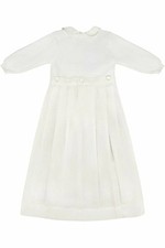 3M 6M 9M Pebble Stitch Christening Gown Removable Skirt Carriage Boutique 6105