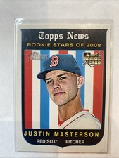 2008 Topps Heritage #545 Justin Masterson RC Rookie NRMT *shoeboxcards*