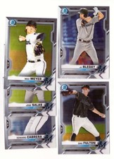 2021 Bowman Chrome Prospects (1-150) - MIAMI MARLINS Team Set 