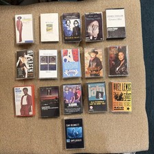 Lot of 16 Vintage Cassettes Huey Lewis, Billy Joel, Sinatra, etc. Untested
