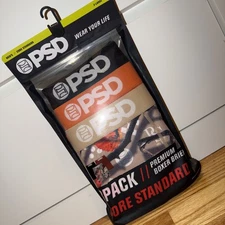 PSD Make Bank 3 Pack Premium Boxer Briefs Size XL New XLARGE Core Standard