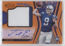 2020 Certified Freshman Fabric Signatures Mirror Orange Jacob Eason Auto ma9