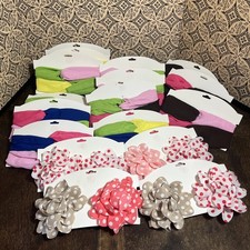 Lot of 34 Pcs- 8 Girls Hair Bows no Tags- 26 Headbands Multi Color With Tags