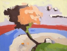 Fantasy Landscape Oil Painting Unique Imagined Abstract Aldo Cherres Art