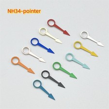 NH34 Watch Hands Red Blue Black GMT4 Hands Fits NH34 Movements Watch Accessories