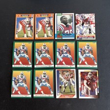 Bruce Armstrong Lot-12 NE Patriots Including (2) 1989 PRO SET RC (94NEP)