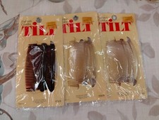 6 Vintage Tilt Fashion Combs New In Package