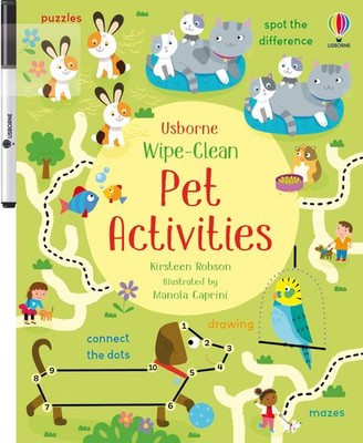 Wipe-Clean Pet Activities: A Fun Interactive Book for Kids (Ages 3-5) About Maze