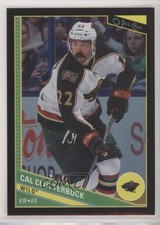 2013-14 O-Pee-Chee Black Rainbow Foil 15/100 Cal Clutterbuck #112 1o3