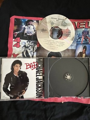 Vintage Michael Jackson BAD CD  & VINTAGE Homemade MJ tribute T-Shirt Bundle