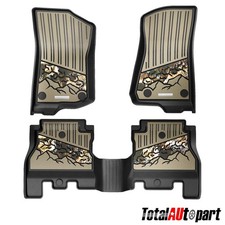 3pcs Camouflage Floor Mats Liners For Jeep Wrangler 2018-2024 Front Rear Side
