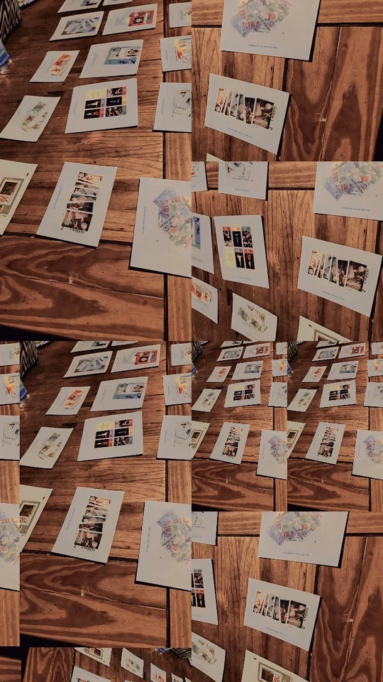 Gran colección de estampillas de cientos de estampillas que se venden por valor nominal de paquetes Foto 2 de 4