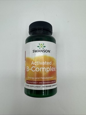 Swanson Vitamin B Activated B-Complex - High Potency Veggie Capsules, 60ct