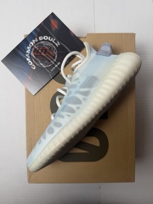 Adidas Yeezy Boost 350 V2 Mono Ice Sneakers GW2869 Preowned Size 6.5M