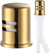 Dishwasher Air Gap Cover, Dishwasher Air Gap Cap for Kitchen Sink, Solid Brass D
