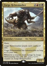 Mtg foil Zurgo Helmsmasher [Khans of Tarkir Prerelease Promos