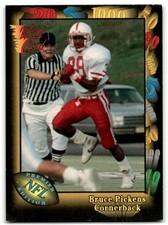 1991 Wild Card Bruce Pickens Rookie Atlanta Falcons #39. rookie card picture
