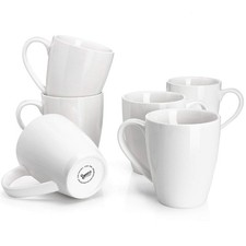 Porcelain Coffee Mug Set of 6 - 16oz