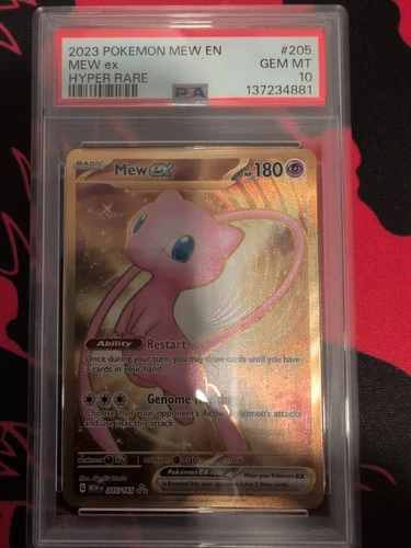 Pokemon Mew ex 205/165 Sv: Scarlet & Violet 151 Holo - PSA 10 Gem Mint