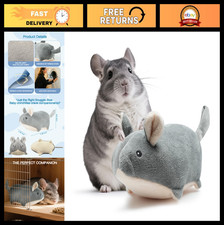 Soft Cuddly Toy for Small Animals - 7" Stress Reducer for Chinchillas, Hamsters