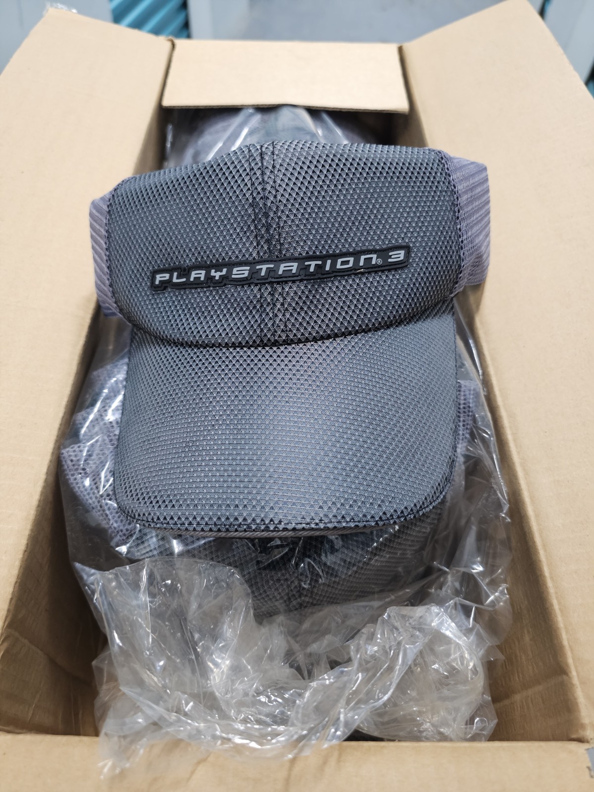 PlayStation 3 PS3 Mesh Adjustable Hat Cap Video Game Gaming Men Women Gray Black