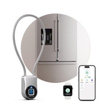 Fingerprint Cable Lock, Fridge Lock with Fingerprint Bluetooth APP Control, S...