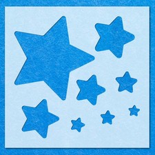 Star Stars Shape Stencil: Mylar Airbrush Wall Art Painting Crafts 3 - 190 Micron
