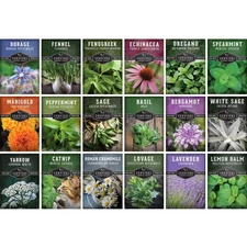 18 Medicinal Herb Seeds for Planting – Heirloom Non‑GMO Variety Pack for Herb...