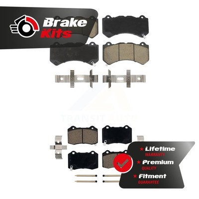 Front Rear Ceramic Brake Pads Kit For 2015-2022 Dodge Charger Scat Pack Widebody