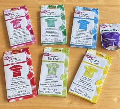 Tulip One-Step Tie-Dye Refills Fabric Dye Powder Assorted Colors for Tie-Dye X 7