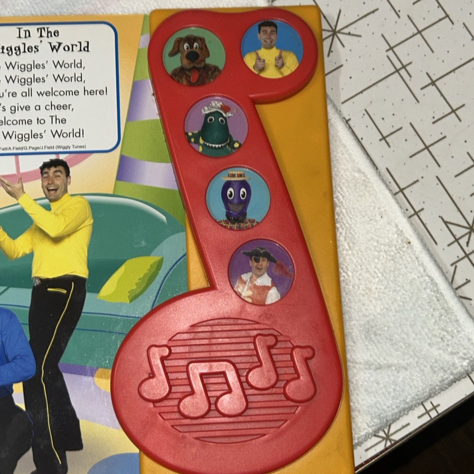 The Wiggles 2004 Wiggly Songs Play A Song Hardcover Board Book 5 Songs ...