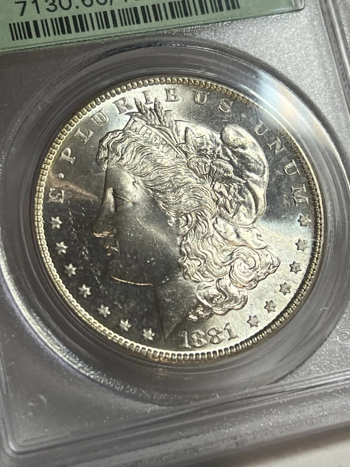 1881-S Morgan Dollar $1 PCGS MS66 CAC OGH Blast White Great Strike - Image 3 of 4