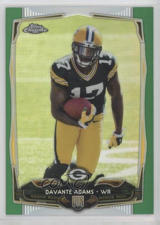 2014 Topps Chrome Green Refractor Davante Adams #114 Rookie RC 10z2