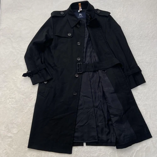 Burberry Cappotto Lungo Lana Nero Uomo #EC AGA