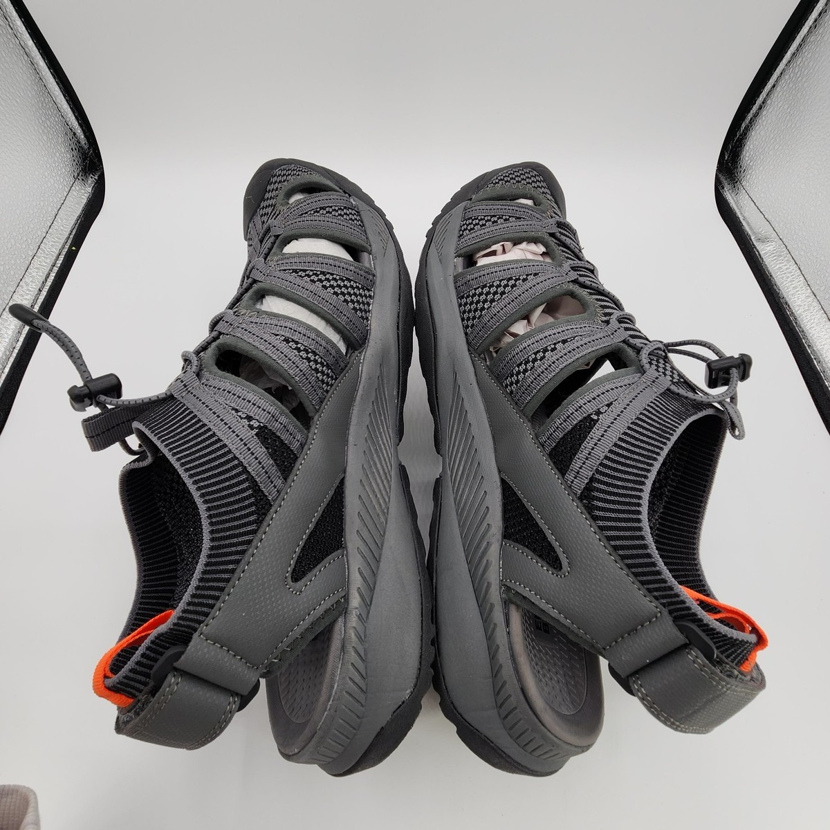 Eddie Bauer Yesler Sandals Mens 11.5 Grey Bungee Lace  display picture 1