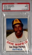 1977 Hostess Dave Winfield PSA 9 HOF HOT Set Registry RARE Hand Cut
