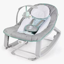 Ingenuity bainueBen Infant Baby Bouncer Seat Portable Gray White Mint 3509R