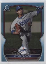 2023 Bowman Draft Chrome Sky Blue Refractor Wyatt Crowell #BDC-63 12fl