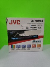 JVC KD-T92MBS Single DIN Marine Bluetooth USB AUX AM/FM SiriusXM CD Receiver